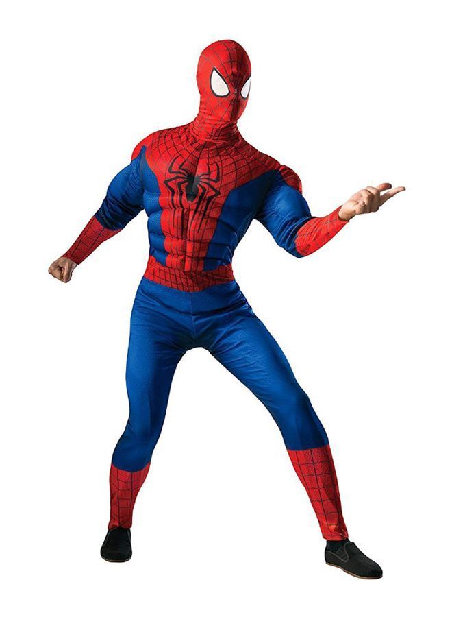 NIBEMINENT Spider Man Fancy Boys Costume With Mask And Dress - 2-4 Year 2 4 Years  - Image 1