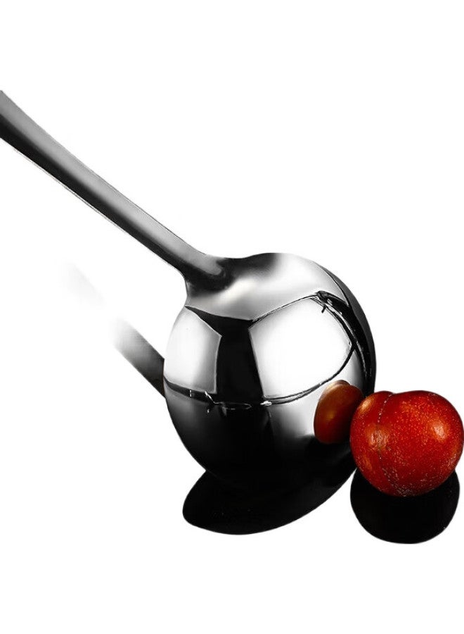 GRASEY Stainless Steel Hot Pot Ladle Set Of Two, Soup Ladle, Strainer Ladle, Combination Pack With Extended Handle, One-Piece Molding Gy8940 - Image 1