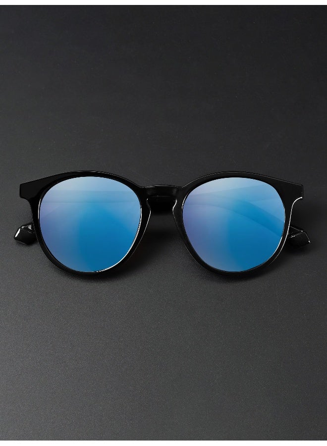 Woggles Mirrored Polarized Round Sunglasses  - Image 2