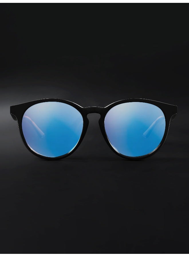 Woggles Mirrored Polarized Round Sunglasses  - Image 3