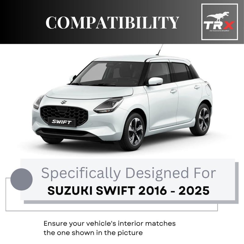  تي ار اكس اوتو مسند ذراع TRX AUTO لسوزوكي سويفت (2016-2025) | تصميم مسند ذراع منزلق قابل للتعديل | وحدة تحكم متعددة الطبقات مع حجرات تخزين وحامل أكواب | ملحقات داخلية لسوزوكي سويفت - Image 3