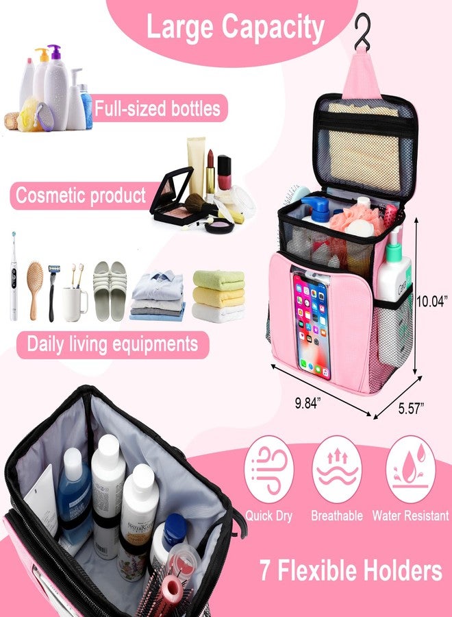 BAIMAY College Dorm room Essentials for Girls, Quick Dry Mesh Shower Caddy, Travel Cruise Ship Essentials,Travel Toiletry Bag for Women, Large Makeup Organizer for Full-Sized Toiletries Gifts for Women - Image 3