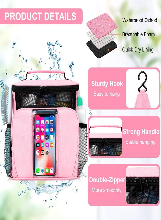 BAIMAY College Dorm room Essentials for Girls, Quick Dry Mesh Shower Caddy, Travel Cruise Ship Essentials,Travel Toiletry Bag for Women, Large Makeup Organizer for Full-Sized Toiletries Gifts for Women - Image 4