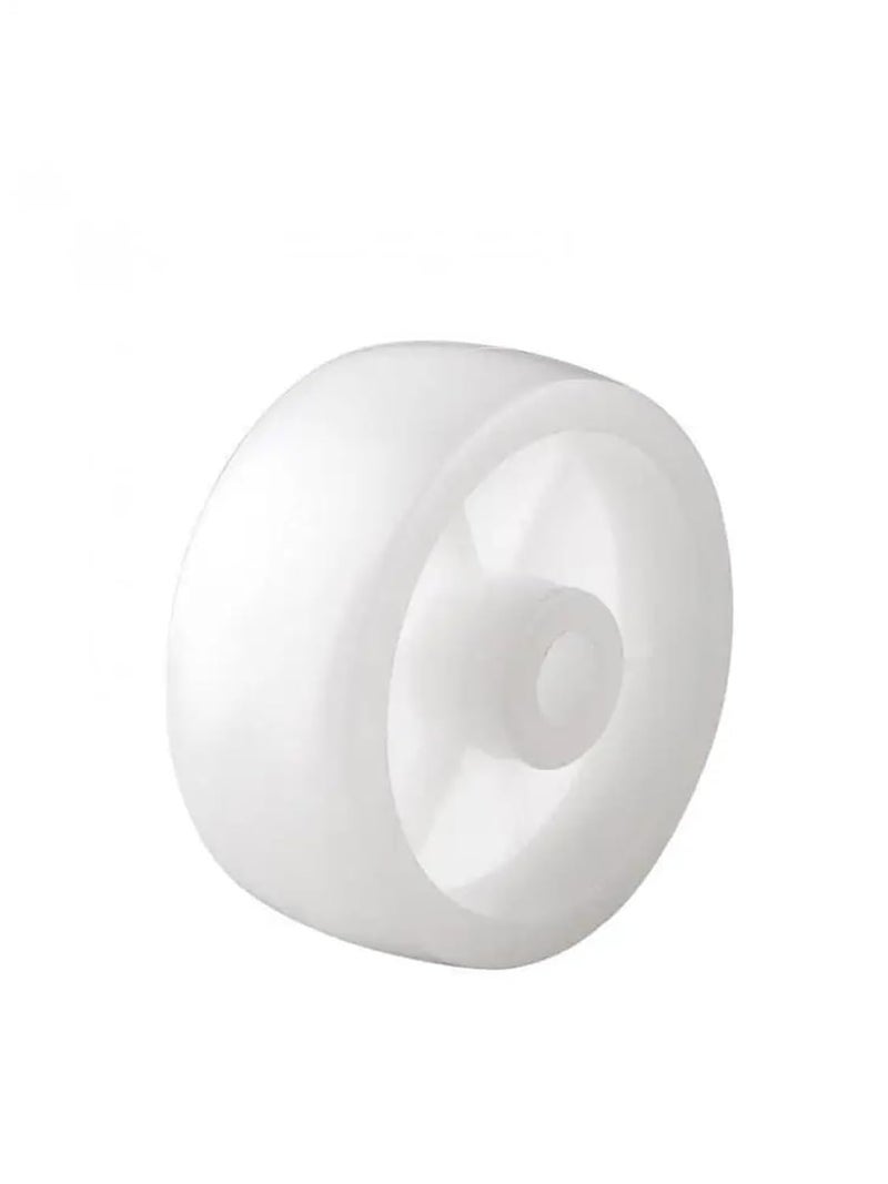 2 Inch Plastic Nylon Caster Wheels 4 Pcs Smooth Light White Diameter 50mm - Image 4