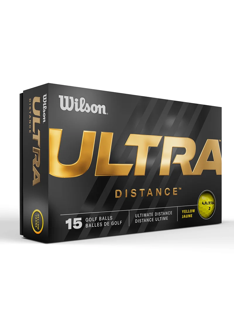 Wilson Ultra distancel Golf Balls, Pack of 15 Balls - White