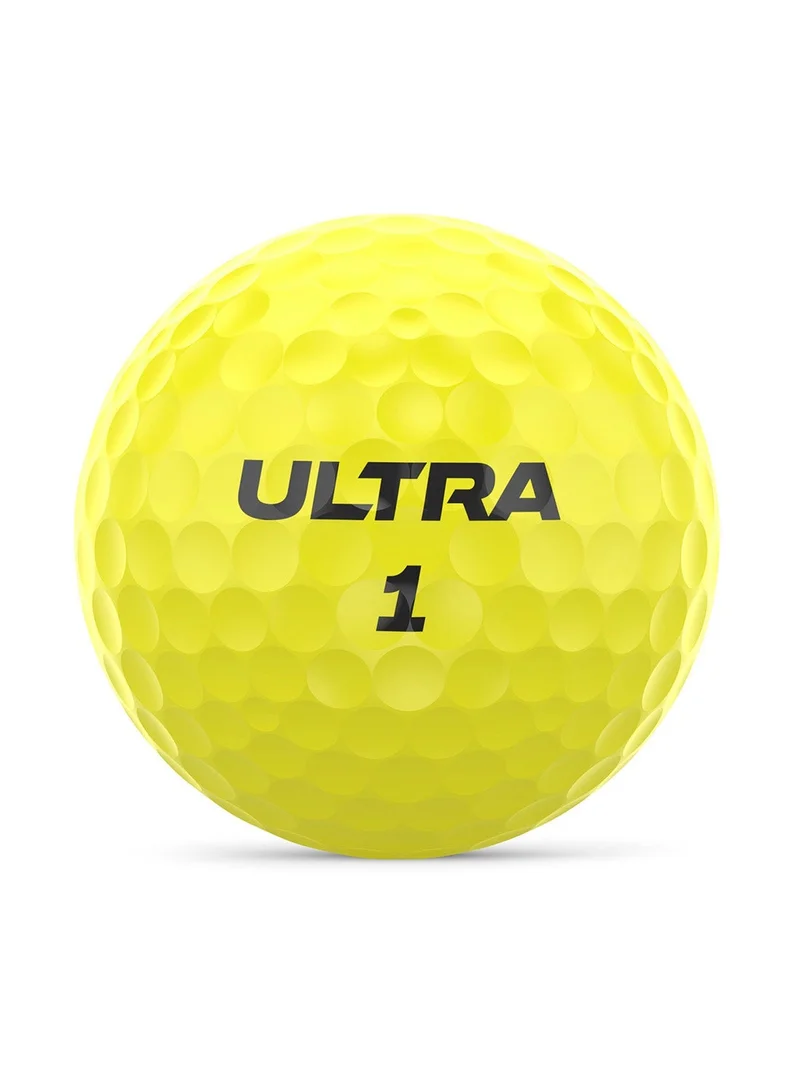 ويلسون كرات غولف Ultra Distance، عبوة من 15 كرة - أصفر