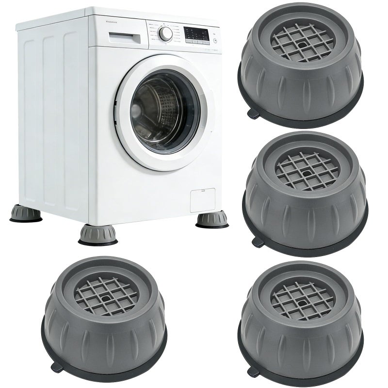 Jahyzsxn 4Pcs Anti Vibration Pads for Washing Machine, Stops Washer Dryer Moving, Reduces Noise & Vibration Transfer, Universal Shock Absorbing Support Feet for Laundry Appliances and Furniture - Image 1