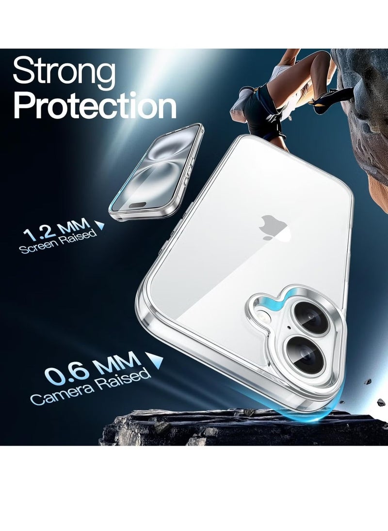 JAJEEK Phone 16 Cover Crystal Clear Case – 6.1-Inch, Anti-Yellowing Soft TPU, Slim Shockproof, Anti-Scratch, Wireless Charging Compatible Protective Case for Phone 16 - Image 5