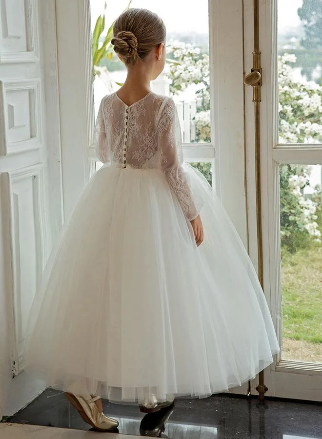 Take Two All Lace Long Sleeve A-Line Dress
