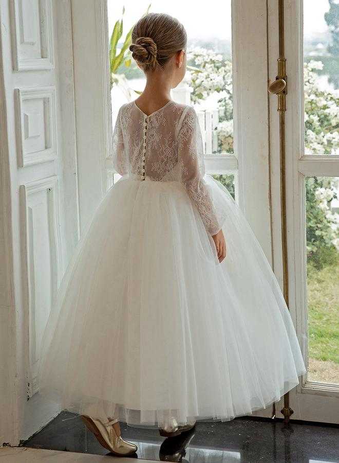 Take Two All Lace Long Sleeve A-Line Dress - Image 2