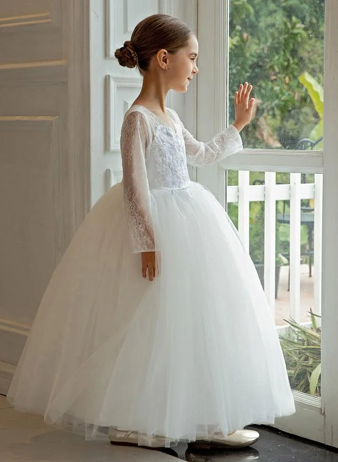 Take Two All Lace Long Sleeve A-Line Dress