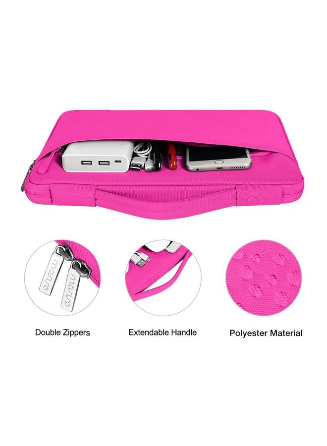 Mosiso Compatible with MacBook Air 13 inch Case 2024 2023 2022 M3 A3113 M2 A2681, Plastic Hard Shell&Sleeve Bag&Keyboard Skin&Webcam Cover&Screen Film for MacBook Air 13.6 inch Case, Bright Rose - Image 3
