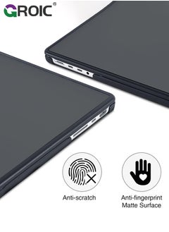 GROIC Black MacBook Pro 16 inch Case, Heavy Duty Hard Shell Protective Cover 2024-2021 Model M3 A2991 A2780 A2485 M2 M1 with Touch ID, Anti-Cracking and Anti-Fingerprint Hard Shell Case with Keyboard Cover  - Image 4
