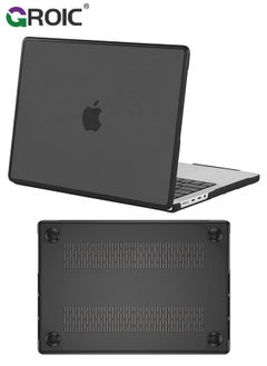 Black MacBook Pro 16 inch Case, Heavy Duty Hard Shell Protective Cover 2024-2021 Model M3 A2991 A2780 A2485 M2 M1 with Touch ID, Anti-Cracking and Anti-Fingerprint Hard Shell Case with Keyboard Cover