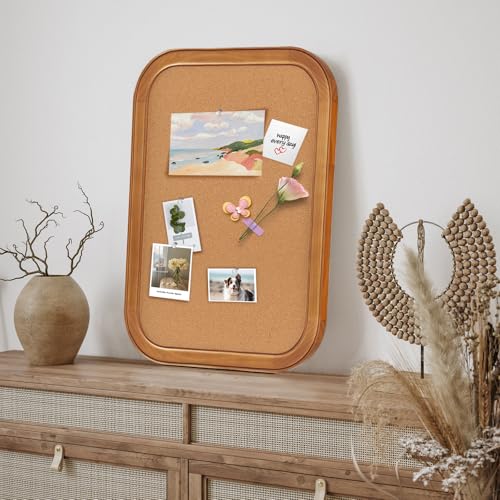 Aitakatta Cork Board for Walls, 23.6x17.7 inches Bulletin Board with Frame, Decorative Hanging Pin Board Vision Board Message Board for Office School Home Decor(4R,4560,1p) - Image 4