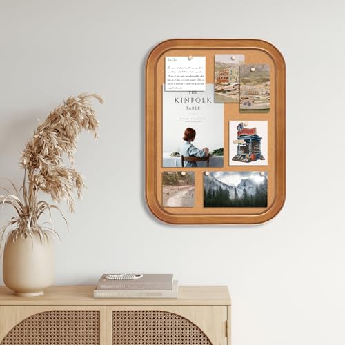 Aitakatta Cork Board for Walls, 23.6x17.7 inches Bulletin Board with Frame, Decorative Hanging Pin Board Vision Board Message Board for Office School Home Decor(4R,4560,1p) - Image 5