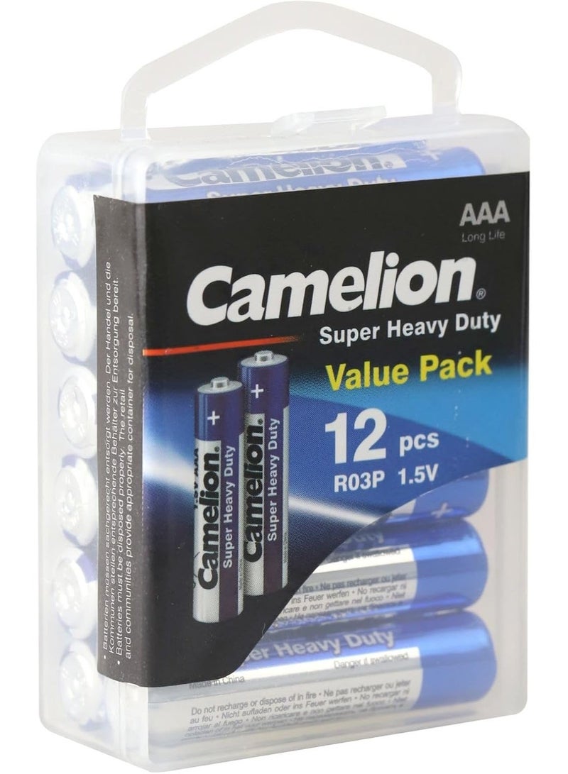 كاميليون Camelion SHD Blue AAA R03P-PBH12B 12PC Box - Image 1