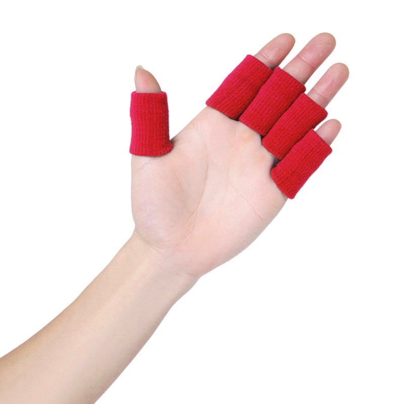 Finger Sleeves: 20 Pieces Black Breathable Flexible Nylon Spandex Gelatin Silk Fabric - Washable Easy On Off Finger Support for Arthritis Trigger Finger Workout Basketball Tennis Badminton Golf - Image 3