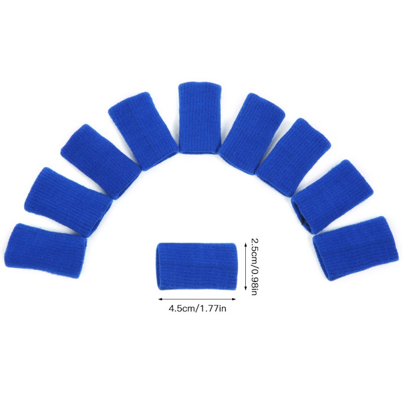 Finger Sleeves: 20 Pieces Black Breathable Flexible Nylon Spandex Gelatin Silk Fabric - Washable Easy On Off Finger Support for Arthritis Trigger Finger Workout Basketball Tennis Badminton Golf - Image 5