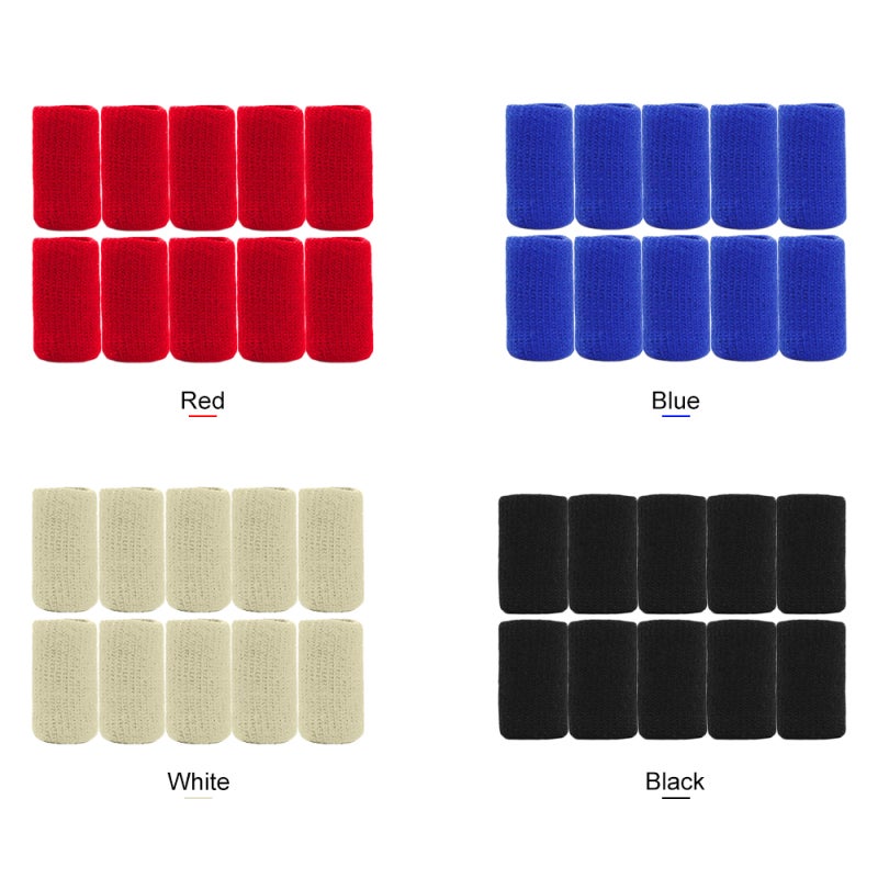 Finger Sleeves: 20 Pieces Black Breathable Flexible Nylon Spandex Gelatin Silk Fabric - Washable Easy On Off Finger Support for Arthritis Trigger Finger Workout Basketball Tennis Badminton Golf - Image 4