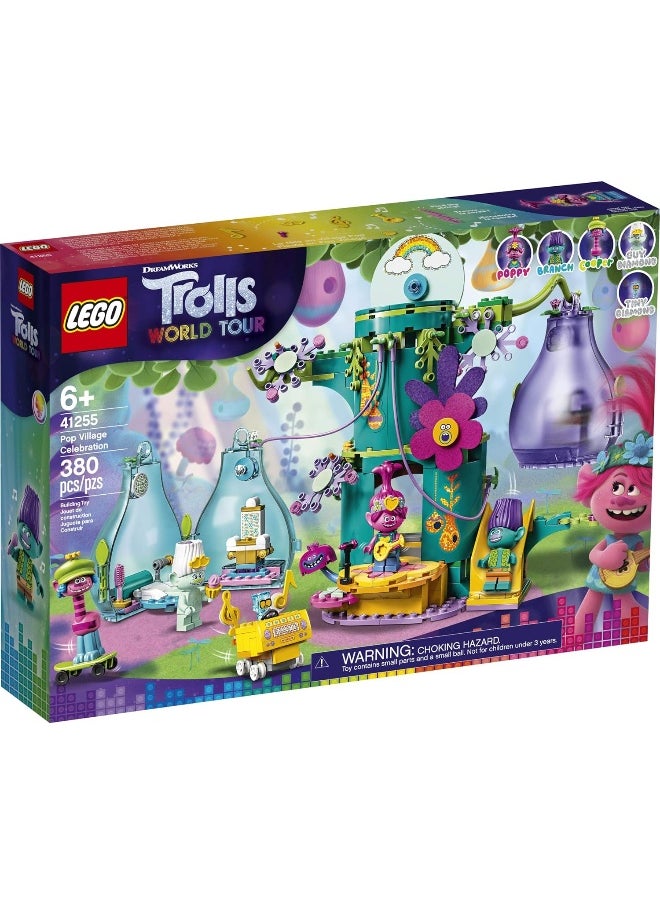 LEGO LEGO Trolls World Tour Pop Village Celebration 41255 Trolls Tree House Building Kit for Kids (380 Pieces)  - Image 4