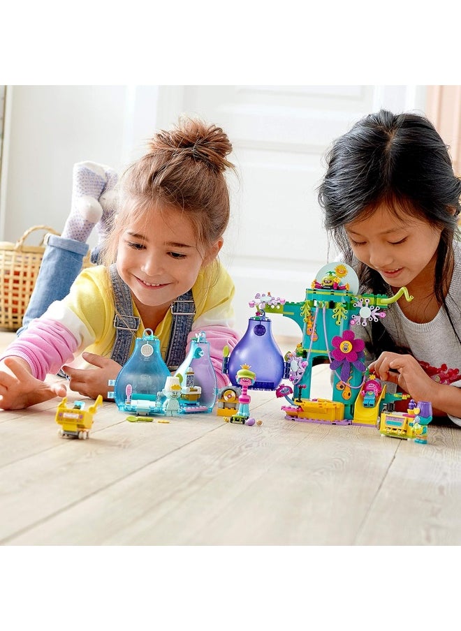 LEGO LEGO Trolls World Tour Pop Village Celebration 41255 Trolls Tree House Building Kit for Kids (380 Pieces)  - Image 3