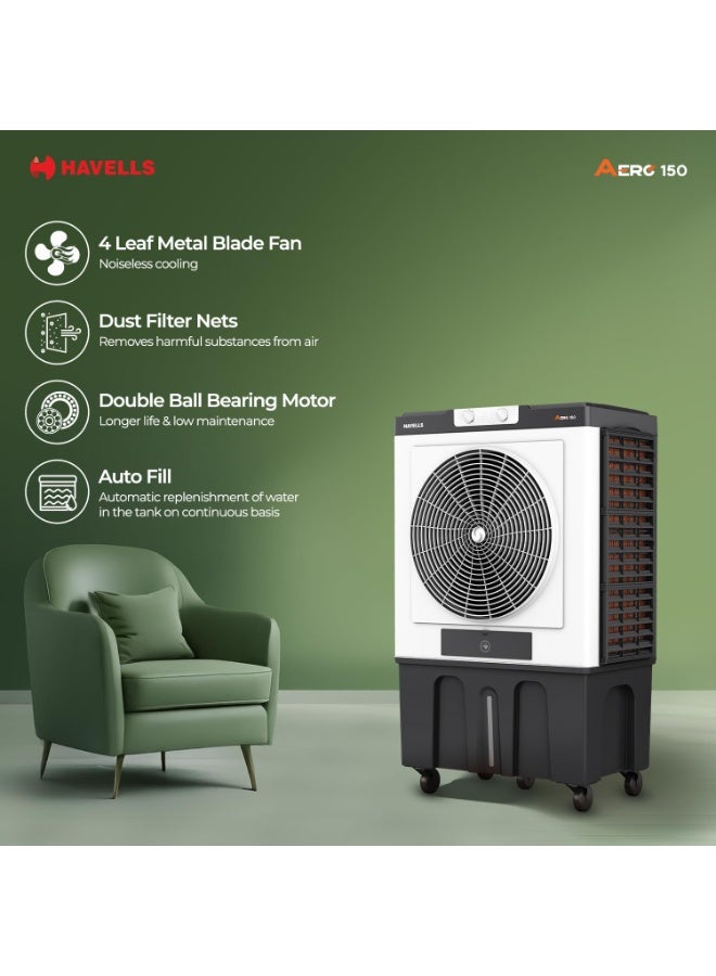 Havells Havells Aero 150 L Desert Air Cooler (GHRACDWE3451) – 22″ Metal Blade Fan, Auto-Fill, XXL Ice Chamber, Bacteria‑Shield Honeycomb Pads  - Image 5