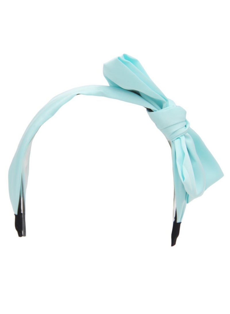 Bidani Top-knot headband - Aqua Blue - Image 2