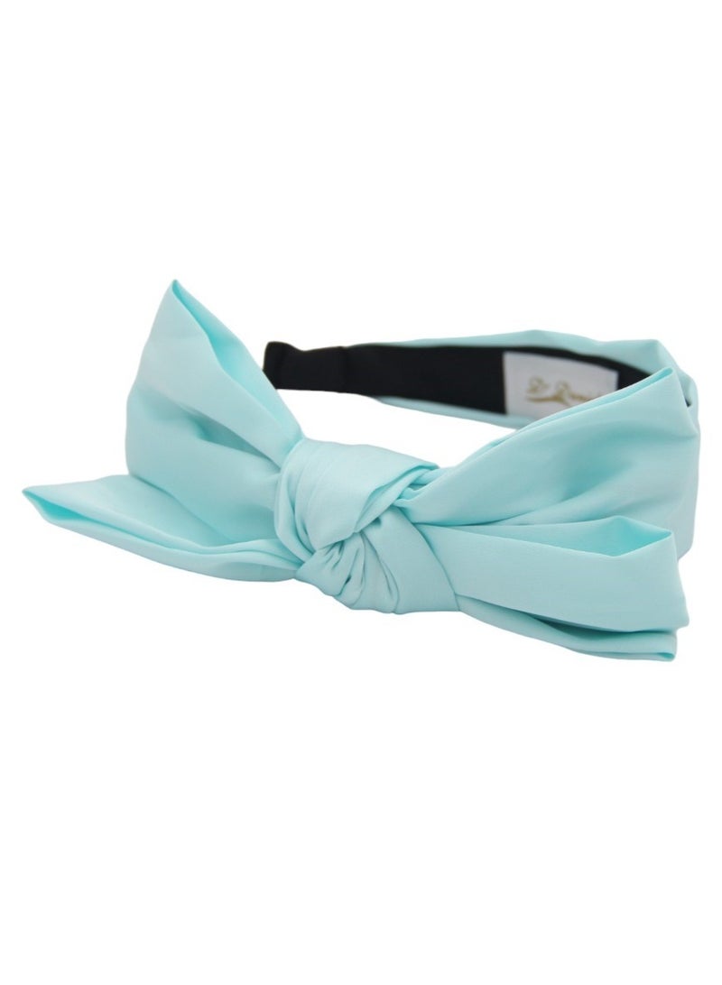 Bidani Top-knot headband - Aqua Blue - Image 3