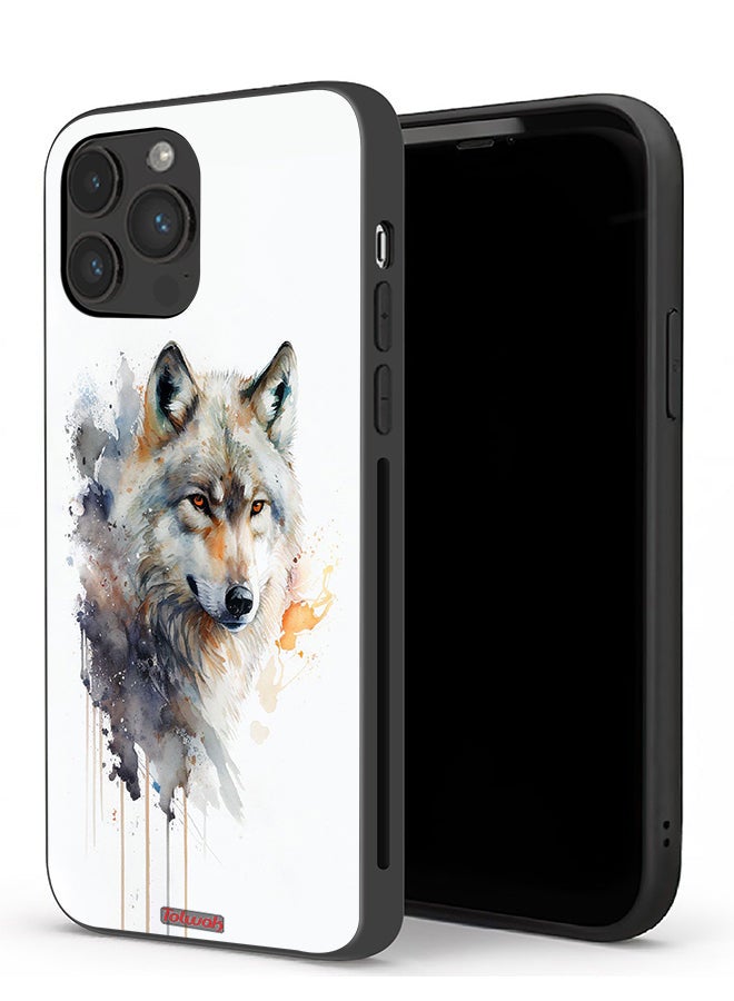 Tolwak Apple iPhone 13 Pro Protective Case Wolf Abstract Art - Image 1