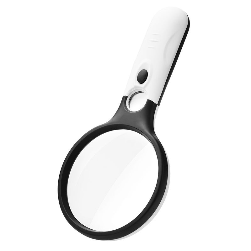 Portable 3LED Dual Lens Glass Magnifier 10x - Image 3