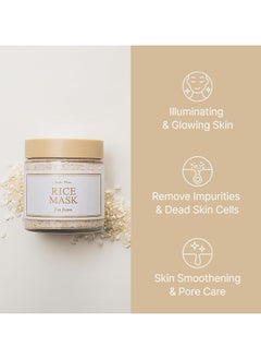 I'M FROM Rice Mask Gentle Exfoliating Wash Off Facial Mask for Dull, Rough Skin, Pore Clearing, Remove Dead Skin Cells, Uneven Skin Tone, Smooth Skin, Moiustirinzg, Radiant 110G  - Image 3