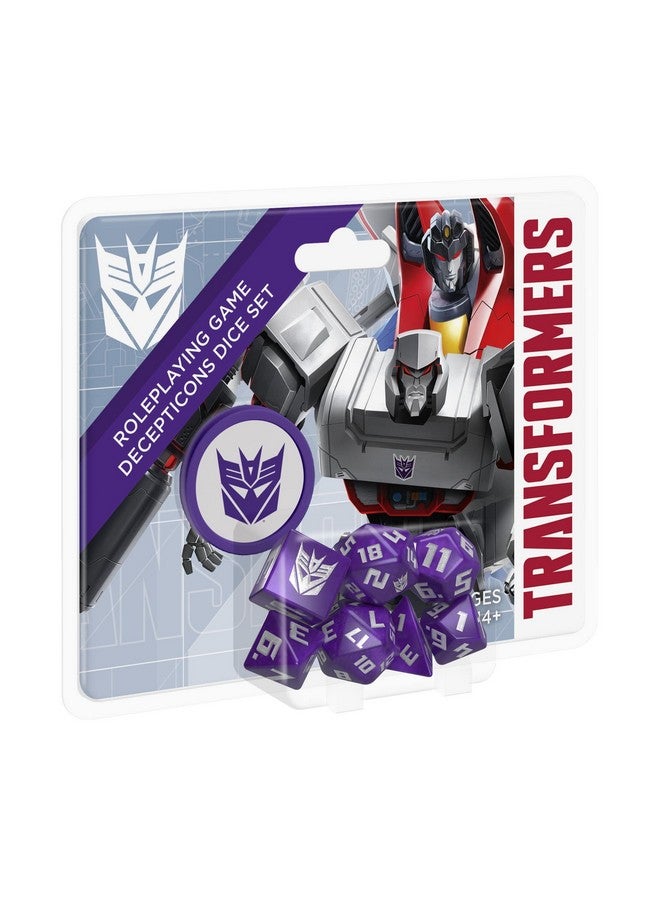 Renegade Game Studios : Transformers Rpg Decepticon Dice Set - 8 Pieces - Roleplaying Game Accessory, Designed For The Essence20 Roleplaying System  - Image 2