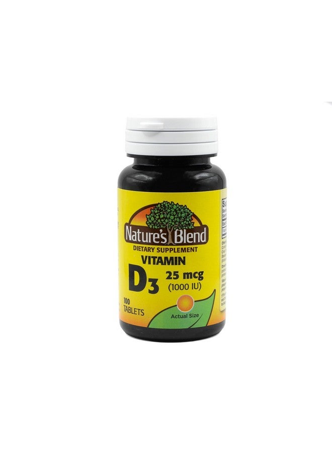 نايتشرز بليند NAT B VIT D3 TB 1000IU 100 من Nature's Blend - Image 1