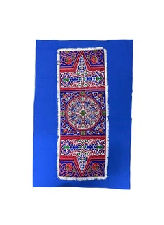 Ramadan Khayameya Cotton Blend Table Runner with Blue Trim 100 * 150cm - pzsku/Z0D96FF81BBD3F3317FB7Z/45/_/1738832190/d35e4300-85b4-4c6b-98b8-763b445ac024