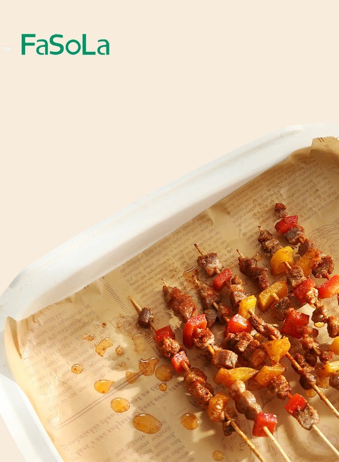 Fasola Air Fryer Special Paper Sandwich Wrapping Silicone Greaseproof Paper Cooking Baking Tinfoil Blotting Paper - Image 3