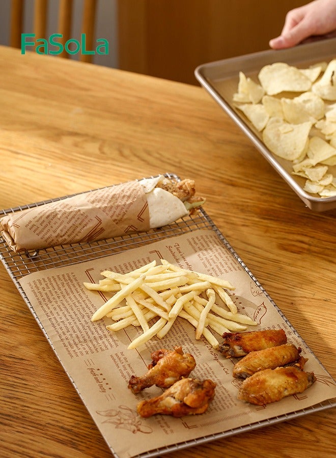 Fasola Air Fryer Special Paper Sandwich Wrapping Silicone Greaseproof Paper Cooking Baking Tinfoil Blotting Paper - Image 5