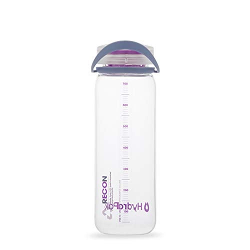 Hydrapak Recon - 50% Recycled Plastic Water Bottle  Eco Friendly & BPA Free  Smooth Flow Twist Cap  Easy Carry (25 Oz  Clear/Iris & Violet) - Image 4