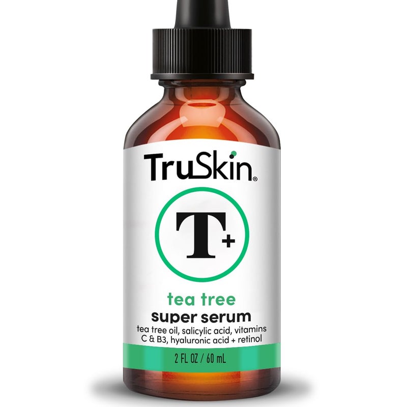 TruSkin Tea Tree Oil Acne Treatment for Face Acne Serum Improve the Appearance of Pores Skin Tone for Smooth Glowing Skin with Salicylic Acid Vitamin C Niacinamide Retinol 2 OZ - Image 1