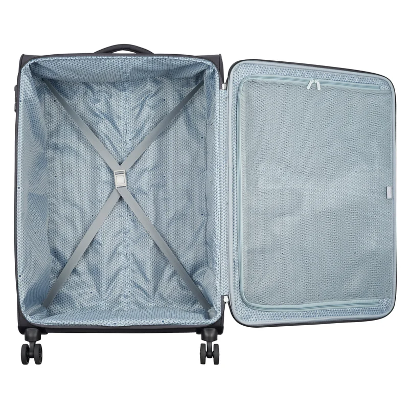 DELSEY Paris Caracas 82cm Softcase 4 Double Wheel Expandable Check-In Luggage Trolley Black