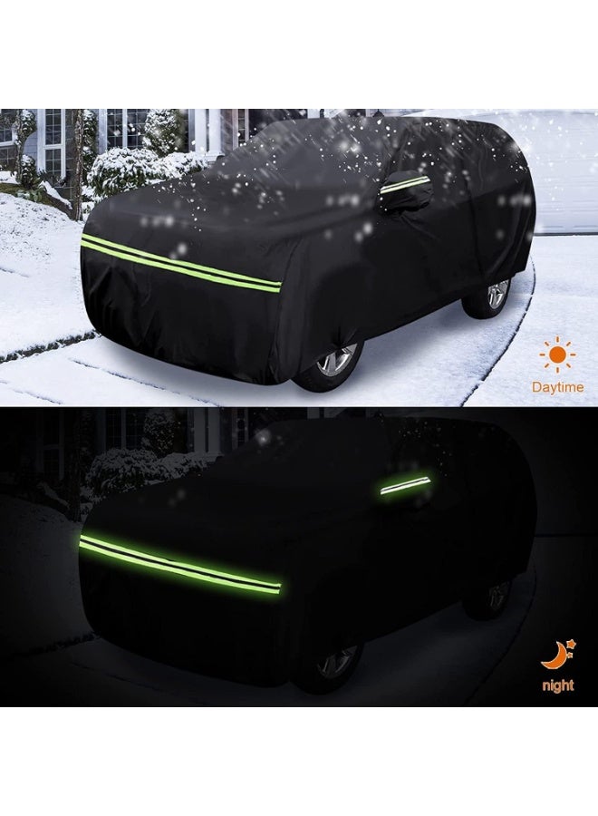 Zipporah 6-Layer Luxury Waterproof Dustproof Car Cover for 2016-2024 Nissan Kicks with Locks, glowing straps and Zipper Locks - Image 4