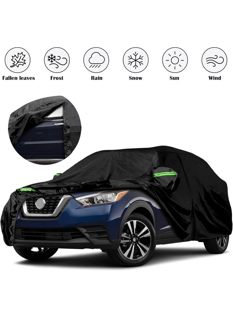 Zipporah 6-Layer Luxury Waterproof Dustproof Car Cover for 2016-2024 Nissan Kicks with Locks, glowing straps and Zipper Locks - Image 5