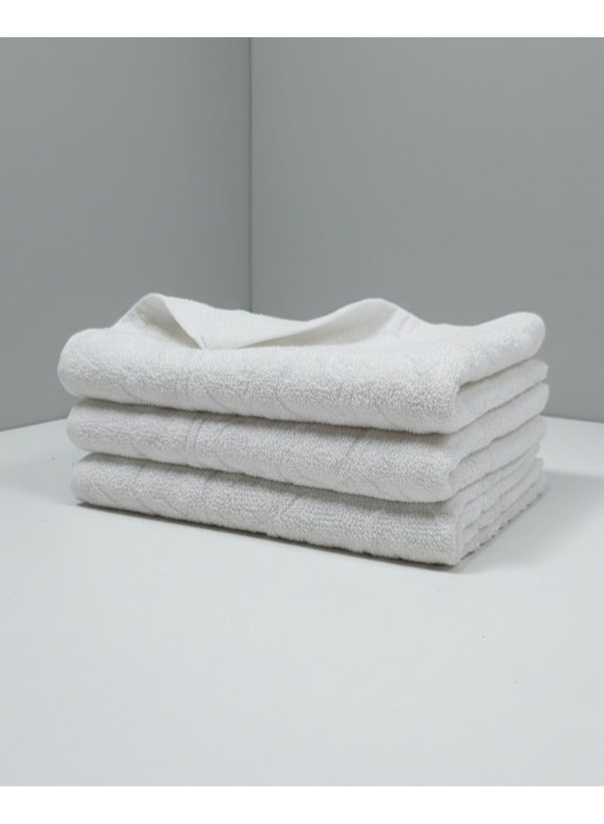 Kitchen towel Set of 3 cotton waffle weave kitchen towels (27x18 Inch), ultra-soft, absorbent, and quick-drying. Durable, lint-free, and washable, perfect for dishes, hands, or multipurpose cleaning. Stylish white plaid design adds function and charm to any kitchen - Image 1