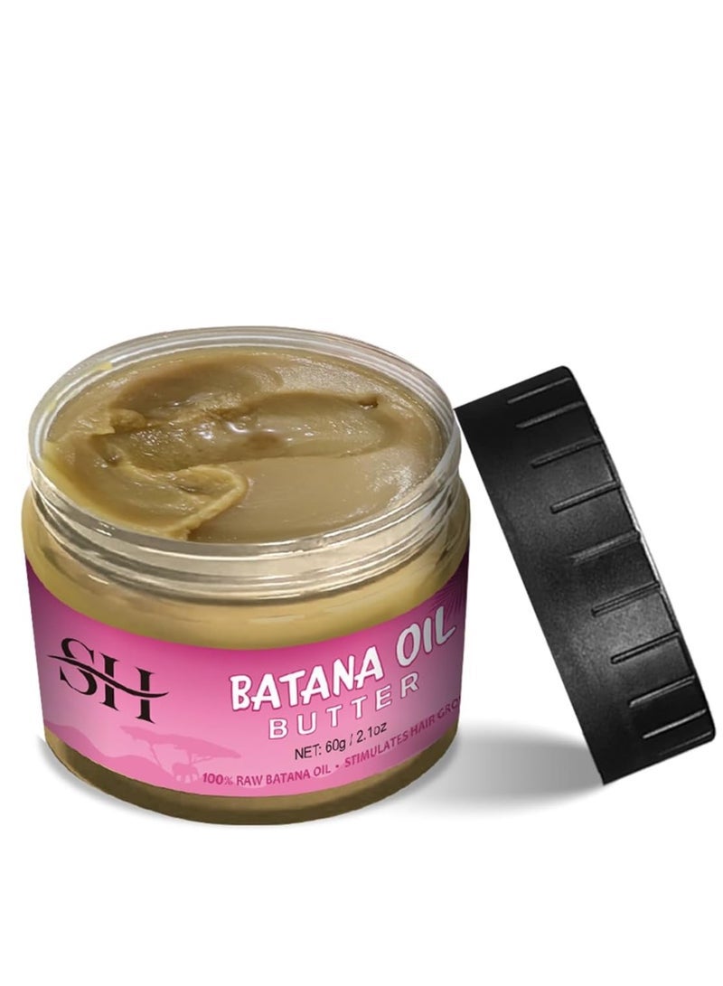 SHA Oil Pure,100% Batana Oil for Hair Growth Dr Sebi,Veganic Natural Hair Growth Oil Effective Against Regional Alopecia,Soothe Scalp,Repair Damaged Hair and Promote Hair Regrowth,60g,2.1Oz. - Image 1