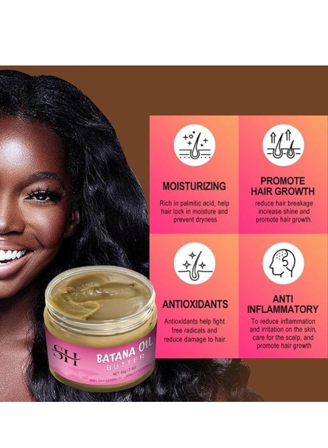 SHA Oil Pure,100% Batana Oil for Hair Growth Dr Sebi,Veganic Natural Hair Growth Oil Effective Against Regional Alopecia,Soothe Scalp,Repair Damaged Hair and Promote Hair Regrowth,60g,2.1Oz. - Image 5