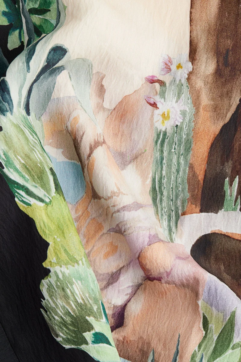 H&M Printed kaftan dress