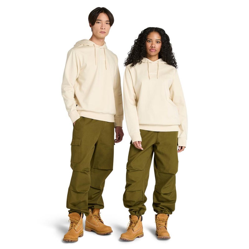 Timberland Emboridered Logo Brushback Hoodie - Image 1