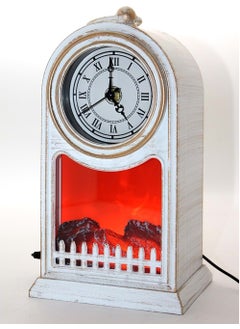 Hediye Sandalı Gift Boat LED Lighted Fireplace with Clock 