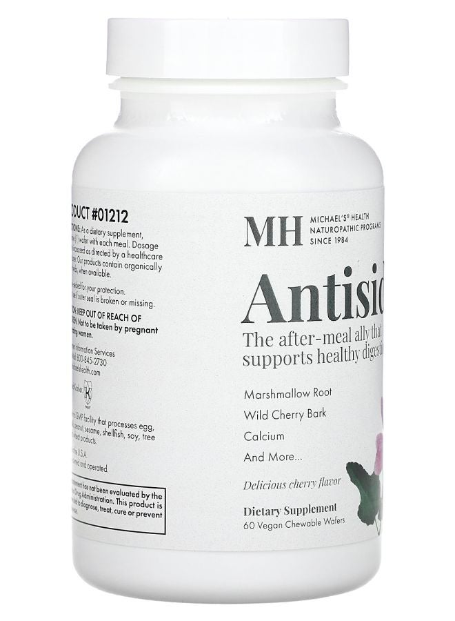 Michael's Naturopathic Antisid Cherry 60 Vegan Chewable Wafers - Image 2