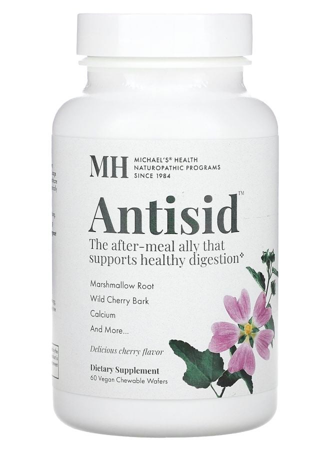 Michael's Naturopathic Antisid Cherry 60 Vegan Chewable Wafers - Image 1